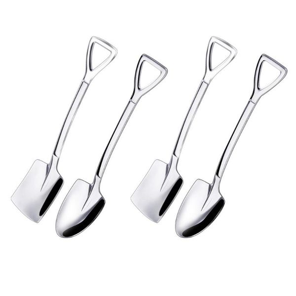 

spoons 4pcs cake spoon creative multipurpose fruit ice cream stainless steel scoop
