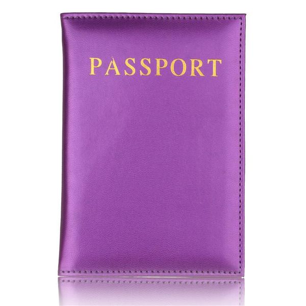 

card holders 2021 leather travel passport cover case women men holder thin id&document, Brown;gray