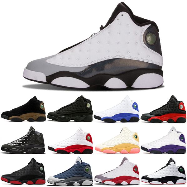 

fashion basketball shoes man running 13 high 13s alternate altitude atmosphere aurora green barons black cat blue white bred cap and gown ch