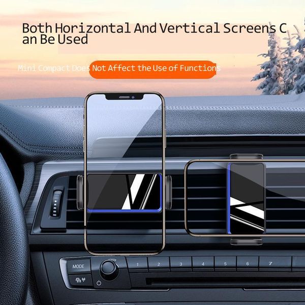 

cell phone mounts & holders compact aluminum alloy electric bracket air outlet mobile vehicle intelligent induction lazy