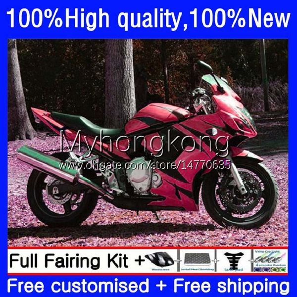 Corpo OEM per SUZUKI KATANA GSX 650F GSXF 650 GSXF650 Fiamme rosse 08-14 29No.124 GSXF-650 2008 2009 2010 2011 2012 2013 2014 GSX650F GSX-650F 08 09 10 11 12 13 1 4 kit carenatura