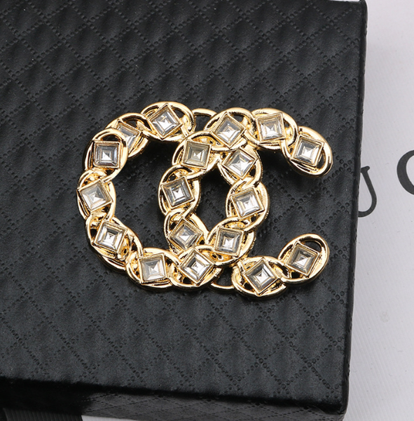 

20style 18k gold plated letter brooch brand designer letters brooches luxury retro classic women pearl rhinestone pins fashion jewelry acces, Gray
