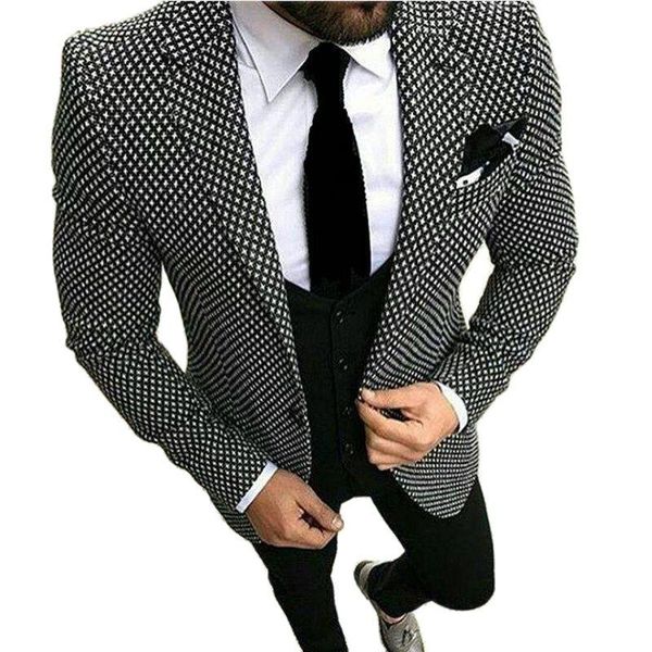 

men's suits & blazers handsome slim fits groom tuxedos evening dress toast business suit coat waistcoat trousers (jacket+pants+vest+tie, White;black