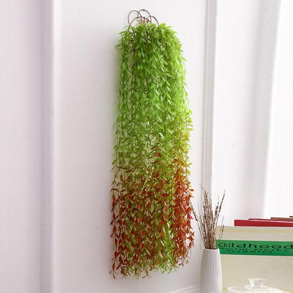 

decorative flowers & wreaths 6 pcs artificial hanging plants vine 100cmn fake leaves wall home garden decoration in stock drop