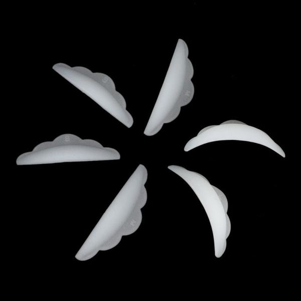 

eyelash curler 5 pairs eyelashes perm pad soft silicone rods shield for lifting curling tools 3d