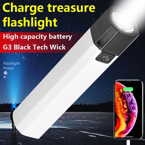 

portable mini multi-function high spotlight torch usb charging outdoor camping home riding at night 18650 battery flashlights tor torches