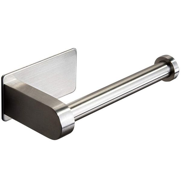 

toilet paper holders self adhesive holder-bathroom holder stand no drilling stainless steel brushed