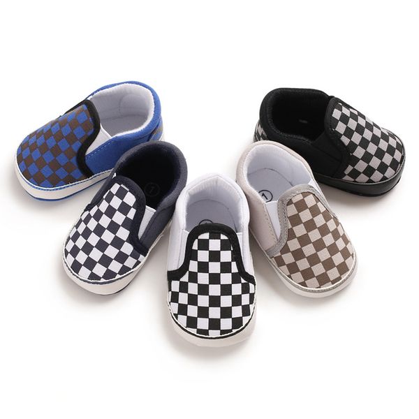 

baby shoes classical checkered toddler first walker born baby boy girl shoes soft sole cotton casual sports infant crib shoes toddler shoes