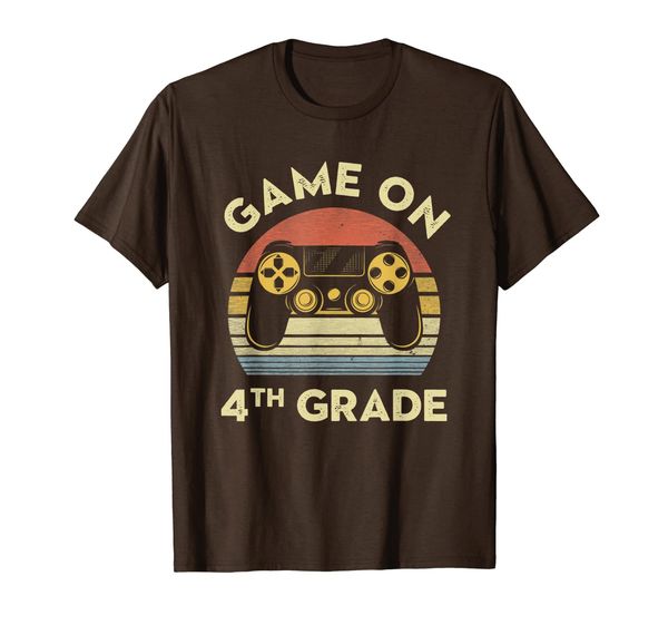

back to school shirt game on 4th grade game controller, White;black