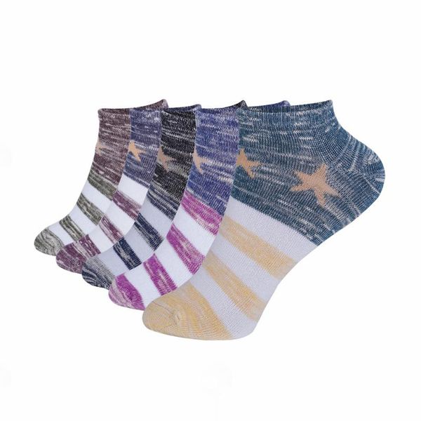 

men's socks summer 10pairs creative striped classic simple cotton ankle sweat-absorbent fashion trend sports, Black