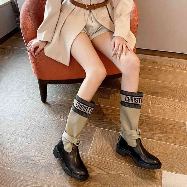 

boots happy autumn winter sock women's martin platform stretch fabric ankle buckle high fashion womens shoes jyi8, Black