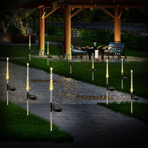 

1pc 2pcs solar meteor shower rain led string lights festival garden lawn lamp outdoor waterproof christmas decor light lamps