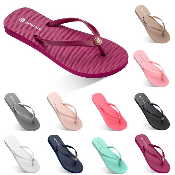 

fashion flip flops slippers men women shoes triple white black green yellow orange pink summer beach slide sport sneaker size 35-38 walking
