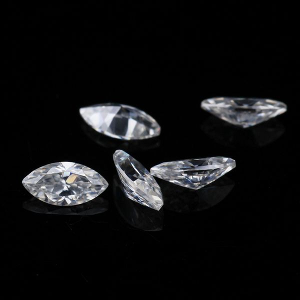 

ef color 2*4mm marquise shape loose moissanites gems stones tested positive, Black