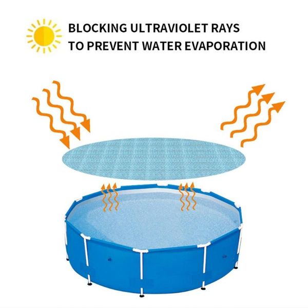 Shade Pool Solar Plane Abdeckung Runde langlebige Heizung Abdeckfolie verwendet