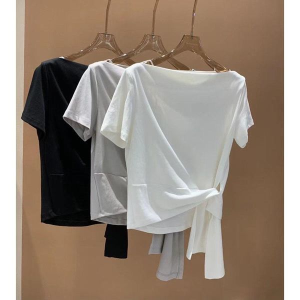 

women's t-shirt cotton 2021 summer casual fashion comfortable short sleeve black/white/silver
