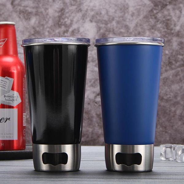 

mugs multifunction beer cups stainless steel mug for tea coffee water bottle portable leakproof with lids corkscrew