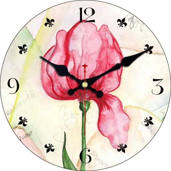

wall clocks shabby chic,antique watch,flower clock house,non ticking