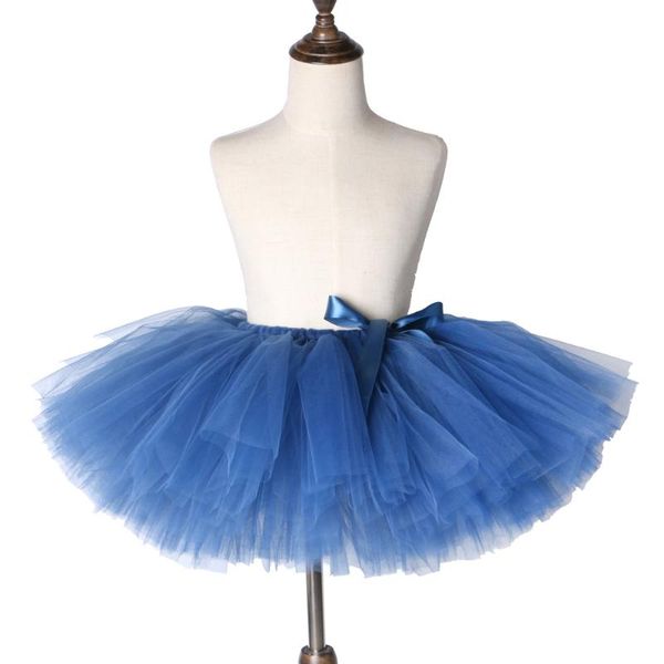 

skirts navy blue girls children fluffy pettiskirt toddler baby tulle tutu skirt girl kids princess party ballet dance