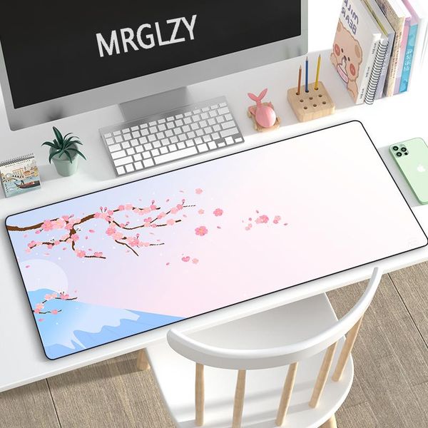

mouse pads & wrist rests chinese style plum blossom gaming accessoroes ink painting pad carpet gamer large mechanical keyboard mousepads des