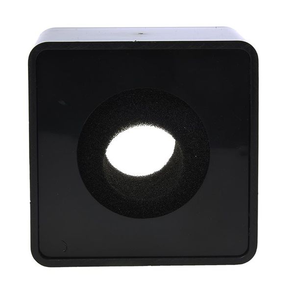 

1pc black abs mic mini phone interview square logo flag station microphones