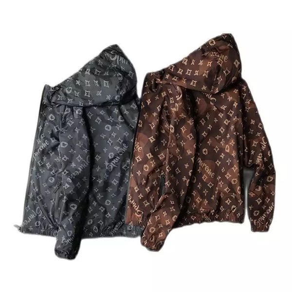 

men's jackets korean style high-quality jacket windbreaker daily mountaineering waterproof sunscreen outdoor sports skin clothing, Black;brown