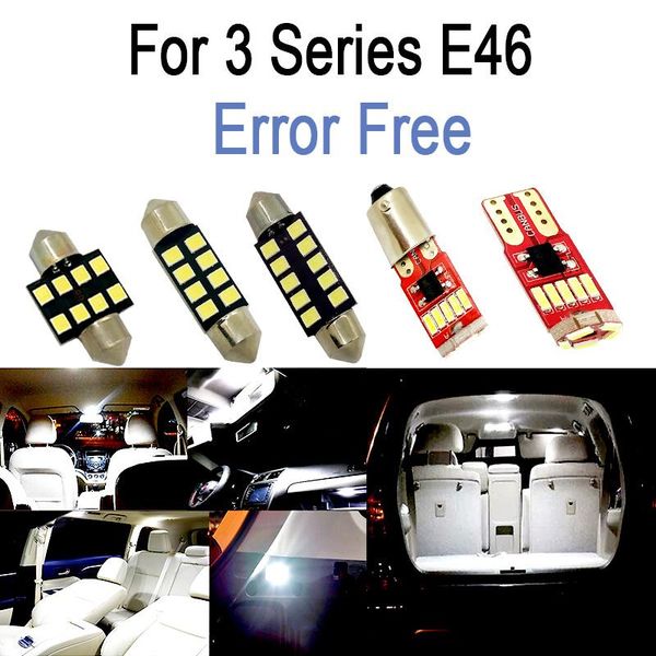 

car headlights 13pcs canbus led interior light kit for 3 series e46 sedan coupe 323is 325i 325xi 328i 330i 330xi 325ci 323ci (1999-2005)