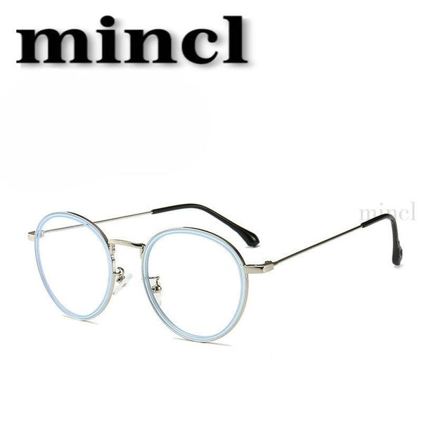 

fashion sunglasses frames 2021 men women glasses frame retro round transparent luxury female male blue light blocking uv400 nx, Black