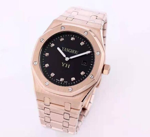 

k8 factory good quality men wristwatches 41mm 15206ip.oo.1240ip.01 stainless gold steel automatic movement mens watch watches, Slivery;brown