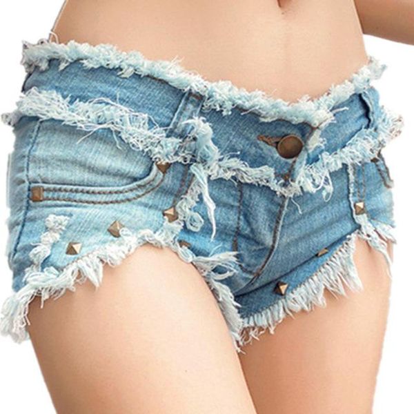 

summer 2021 women denim shorts micro curto fitness mini short low waist woman pants fashion jeans women's, Blue