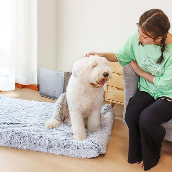 

ultra plush deluxe orthopedic 3d sponge pad foam dog bed rectangular cat matsremovable cover pet mattress cushion kennels & pens