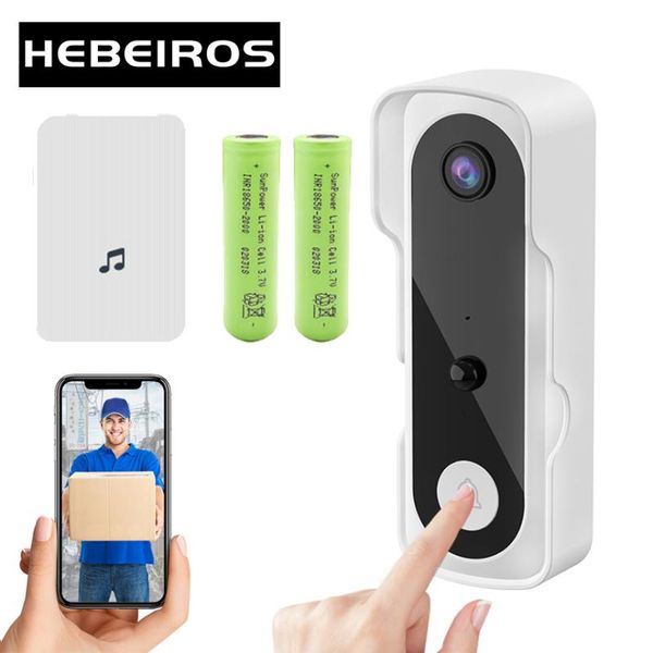 

doorbells hebeiros hd 1080p video doorbell wireless camera intercom security cctv wifi ip night vision two way talk