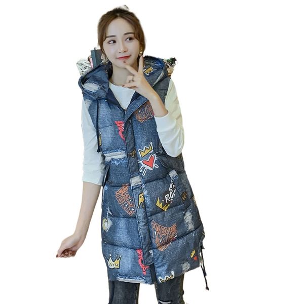 

winter long vests women's trendy wild thin solid color stand collar sleeveless casual loose waistcoats, Black;white