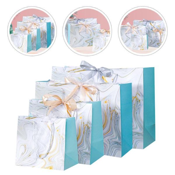 

gift wrap 4pcs marble pattern candy bags paper package exquisite