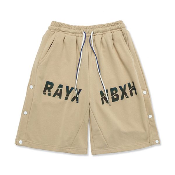 

men's shorts arrival casual cotton mid elastic waist men short and american letter movement tooling male loose owcn, White;black