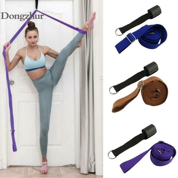 

adjustable yoga stretch strap sport belts d-ring fitness arm legs waist exercise training rope resistance bands