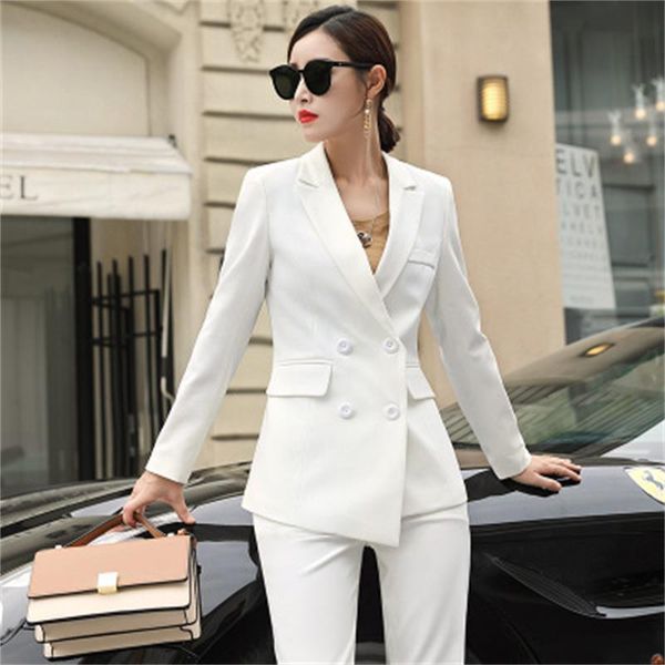 

women's suits & blazers fashion suit female spring temperament british style business two-piece women increase size4xl, White;black