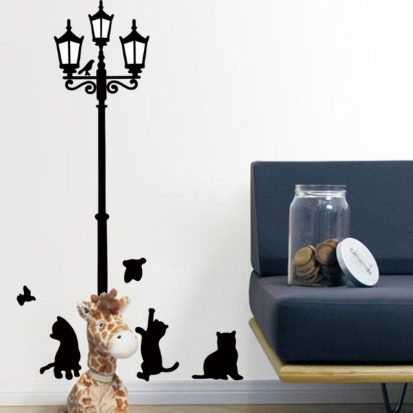

birdcage decorative wall stickers children's room nursery sticker under streetlight for living tv background home diy wallpapers