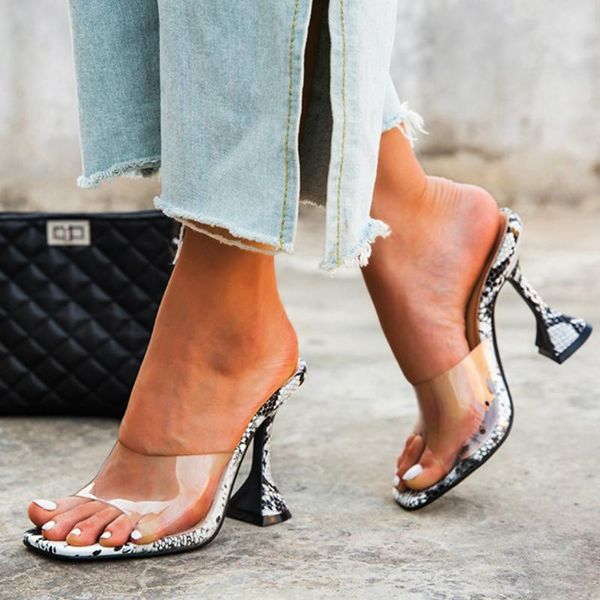

women summer sandals high goblet heel peep toe platform snake pumps dress party wedding ladies shoes zapatos de mujer, Black