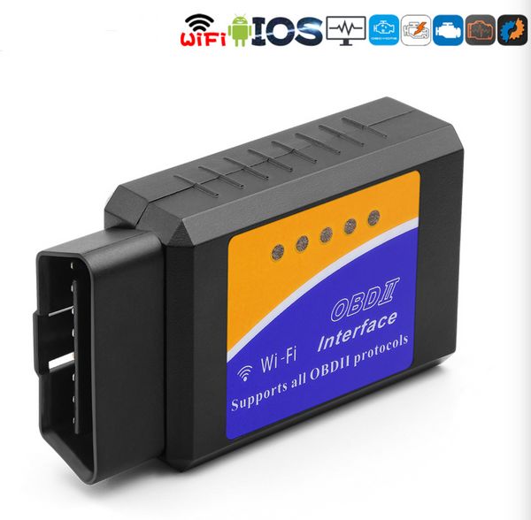 ELM-327 OBD2 Scanner Für Auto ELM327 WiFi V 1,5 Auto Diagnose Werkzeuge ULME 327 V 1,5 Wi-fi Obd 2 code Reader Scanner Für iOS