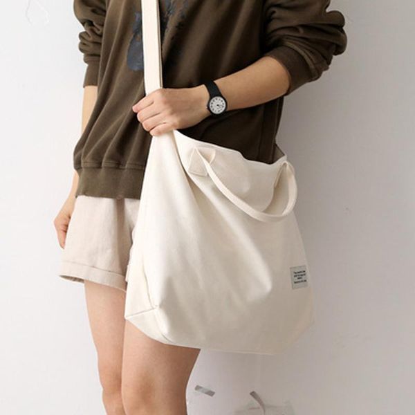 

evening bags 2021 simple light women canvas shoulder girls handbag college student cross body book