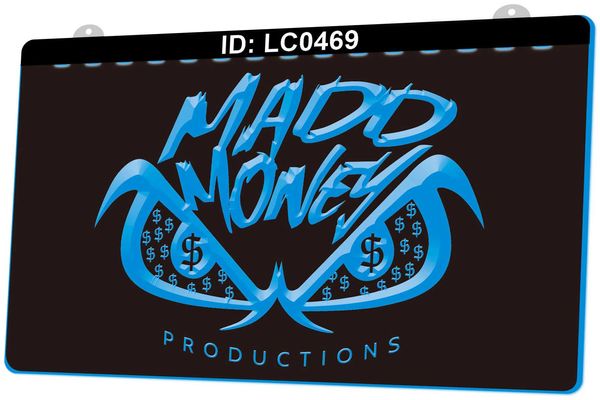 LC0469 MADD Money Productions sinal de luz 3d gravura
