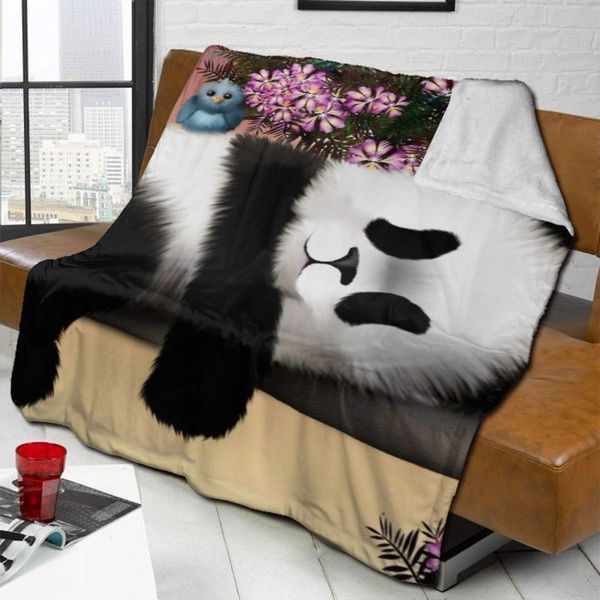 

Classic Blankets, Kawaii Panda Cozy Sofa Throw,Comfy Multifunctional Double-Sided Blanket for Travel Sofa Decor 60X50 in