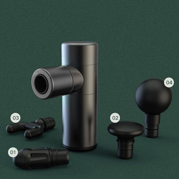 

activity trackers 4 heads deep tissue massagers muscle massage gun for athletes mini rechargeable percussion slimming shaping