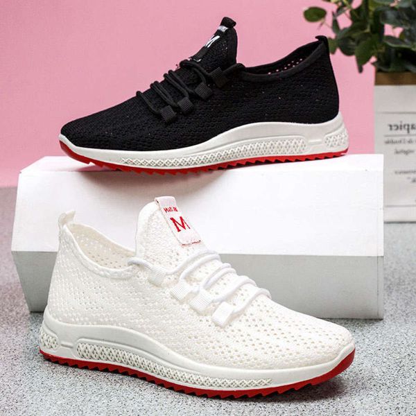 

casual shoes old beijing cloth shoes leisure one foot pedals summer net nurse breathable soft sole small white female mother ds7n, Black