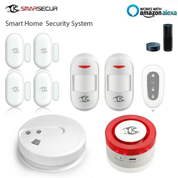 

wireless wifi smart home security alarm kit systems