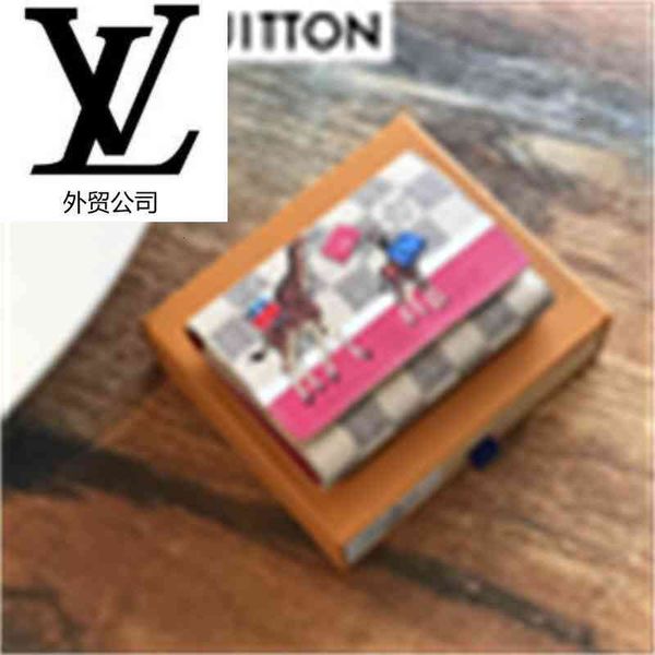 

purse brand wallet designer leather luxury wallets n60059 evening giraffe long shopping chain pattern compact wallet clutches women key real