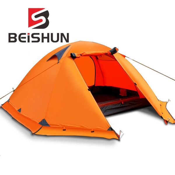 

outdoor tents aluminum poles camping double rainstorm and shelters