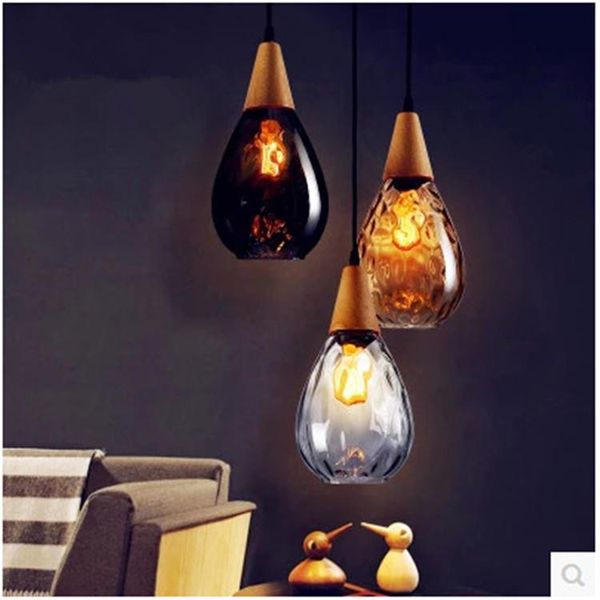 

pendant lamps solid wood glass chandelier, modern dining room chandelier