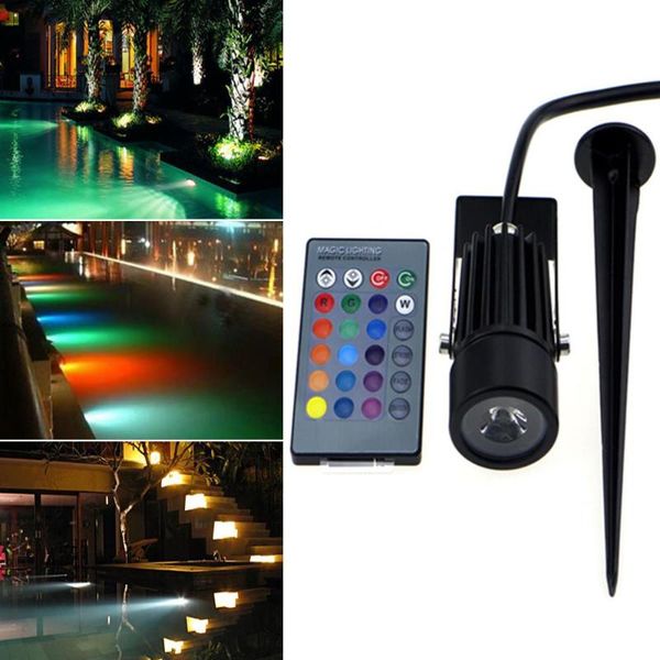 

litake led rgb waterproof lawn lamp with remote control memory function spot landscape light lampada underwater lights lamps
